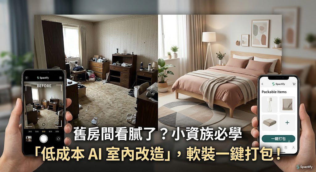 舊房間看膩了？小資族必學「低成本 AI 室內改造」，軟裝一鍵打包